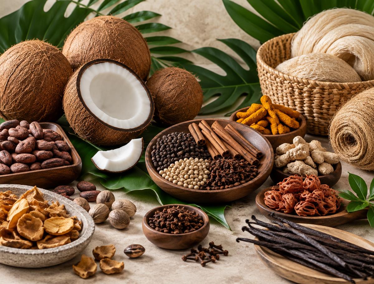 Selection of Indonesian agricultural and natural commodities